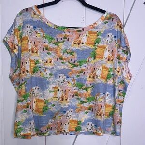 Scenic Print Women's Top